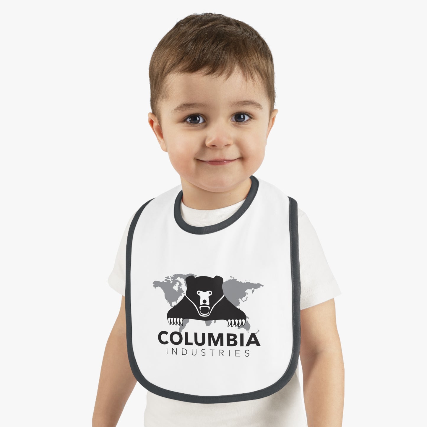 Baby Contrast Trim Jersey Bib