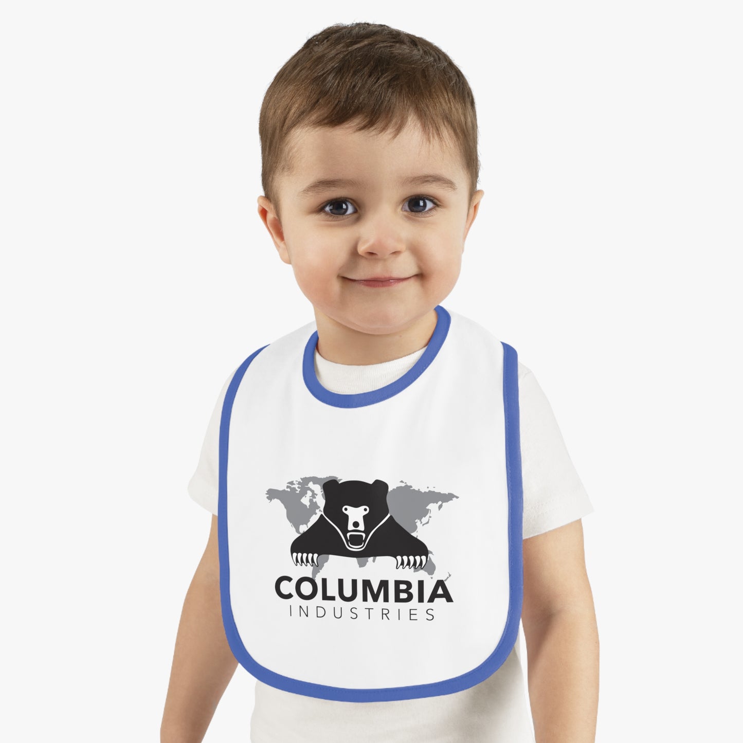 Baby Contrast Trim Jersey Bib